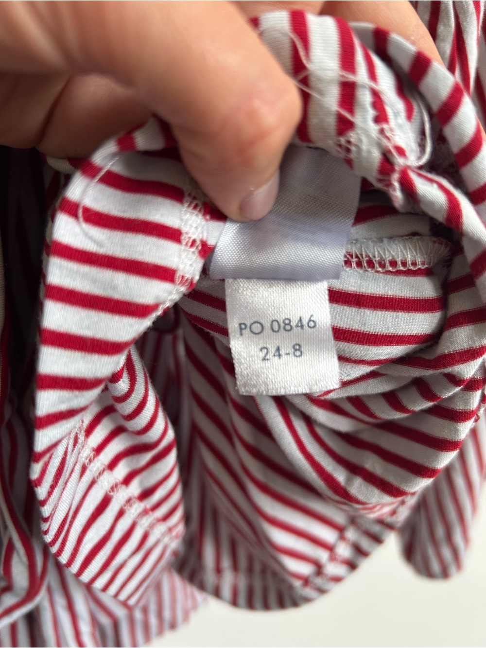 LAKE Pajama Red and White Striped Wrap Kimono Top XL - Picture 8 of 10